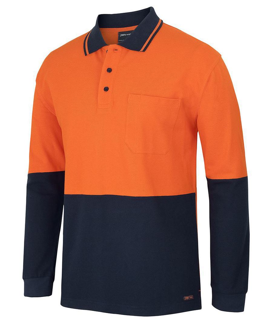 6HVQL JBs HV L/S COTTON PIQUE TRAD POLO,"Cotton Pique fabric, hard wearing natural fibre Polo Shirt will outlast most others. Ad image 2